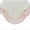CASHMERE - LIKE ACRYLIC JERSEY KNIT RUFFLE BLANKET