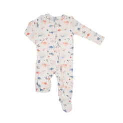 OCEAN CUDDLES 2 WAY RUFFLE BACK ZIPPER FOOTIE