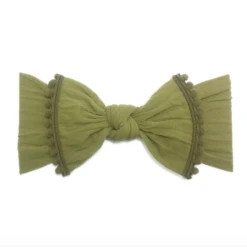 BABY BLING TRIMMED CLASSIC KNOT HEADBAND -Baby Haven Shop baby bling baby bling trimmed classic knot headban 3