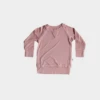 LIGHT WEIGHT RAGLAN SWEATSHIRT IN ROSE