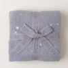 COZYCHIC STARRY BLANKET IN DOVE GRAY -Baby Haven Shop barefoot dreams cozychic starry blanket in dove gr