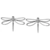 STERLING SILVER DRAGONFLY STUD EARRING