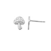 STERLING SILVER MUSHROOM STUD EARRINGS