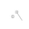 STERLING SILVER WHITE PEARL STUD EARRINGS -Baby Haven Shop boma sterling silver white pearl stud earrings