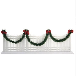 DECORATED WHITE PICKET FENCE