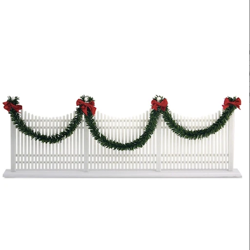 DECORATED WHITE PICKET FENCE 3 DECORATED WHITE PICKET FENCE