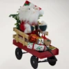 SANTA MOUSE IN WAGON