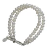ELIZABETH SILVER BRACELET WITH DOUBLE STRAND OF PEARLS, SILVER, LG 2 ELIZABETH SILVER BRACELET WITH DOUBLE STRAND OF PEARLS, SILVER, LG -Baby Haven Shop cherished moments llc elizabeth silver bracelet wi 1