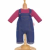 Corolle DENIM OVERALLS SET FOR 14" BABY DOLL -Baby Haven Shop corolle denim overalls set for 14 baby doll