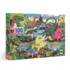 Eeboo LAND OF DINOSAURS 100 PIECE PUZZLE