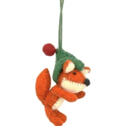 FOX SITTING ORNAMENT