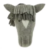 NATURAL GREY HORSE HEAD