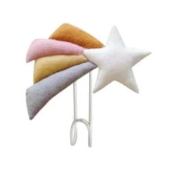 PASTEL STAR WALL PENNANT -Baby Haven Shop fiona walker pastel shooting star hook