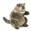 Folkmanis GROUNDHOG HAND PUPPET -Baby Haven Shop folkmanis groundhog hand puppet