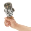 Folkmanis MINI SPOTTED OWL FINGER PUPPET -Baby Haven Shop folkmanis mini spotted owl finger puppet