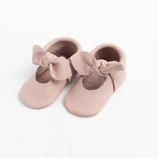 BLUSH KNOTTED BOW MOCC 3 BLUSH KNOTTED BOW MOCC