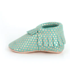 FRESHLY PICKED POLKA DOT MOCCASIN SIZE 4 (18-24M)