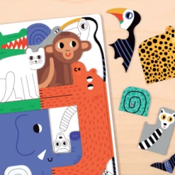 JUNGLE WE GO TOGETHER PUZZLE 5 JUNGLE WE GO TOGETHER PUZZLE -Baby Haven Shop hachette mudpuppy jungle we go together puzzle 1