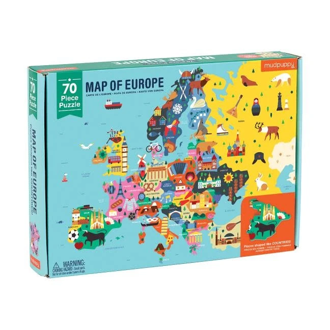 MAP OF EUROPE 70 PIECE PUZZLE 4 MAP OF EUROPE 70 PIECE PUZZLE - Image 2