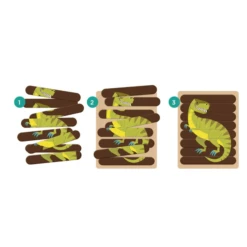 MIGHTY DINOSAURS PUZZLE STICKS -Baby Haven Shop hachette mudpuppy mighty dinosaurs puzzle sticks 1