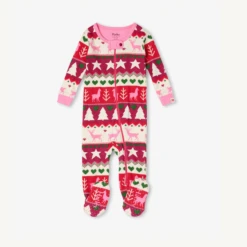 Hatley HOLIDAY FAIR ISLE ORGANIC COTTON FOOTED COVERALL