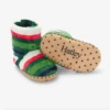 Hatley HOLIDAY STRIPES FLEECE SLIPPERS -Baby Haven Shop hatley holiday stripes fleece slippers