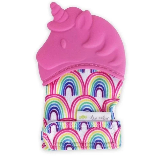 ITZY RITZY UNICORN TEETHER MITT 3 ITZY RITZY UNICORN TEETHER MITT