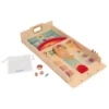 Janod WOODEN SHUFFLEBOARD TABLE TOP GAME -Baby Haven Shop janod wooden shuffleboard table top game