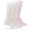 POINTELLE BOW KNEE HIGH SOCKS -Baby Haven Shop jefferies socks pointelle bow knee high socks