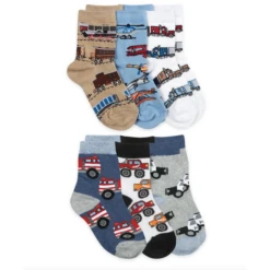 TRANSPORTATION CREW SOCKS 6 PAIR PACK