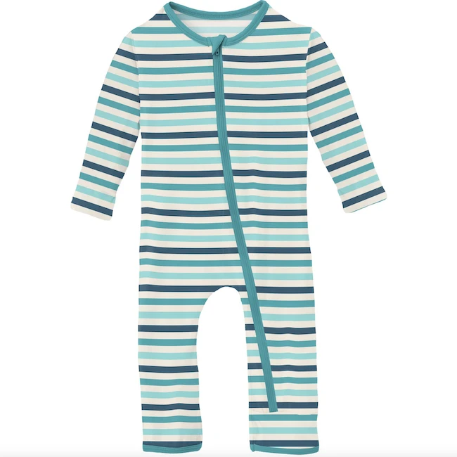 PRINT COVERALL WITH ZIPPER IN CRUISIN' STRIPE 3 PRINT COVERALL WITH ZIPPER IN CRUISIN' STRIPE