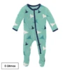 PRINT FOOTIE WITH ZIPPER -Baby Haven Shop kickee pants print footie with zipper