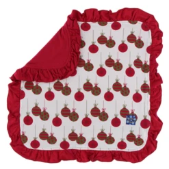 PRINT RUFFLE BAMBOO LOVEY IN NATURAL ORNAMENTS