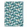 PRINT SWADDLING BLANKET IN LAGOON SCALES -Baby Haven Shop kickee pants print swaddling blanket in lagoon sca
