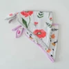 Little Unicorn COTTON MUSLIN BANDANA BIB 2 PACK-SUMMER POPPY -Baby Haven Shop little unicorn cotton muslin bandana bib 2 pack su