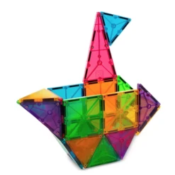 MAGNA-TILES CLEAR COLORS 32 PIECE SET -Baby Haven Shop magna tiles magna tiles clear colors 32 piece set 2