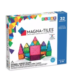 MAGNA-TILES CLEAR COLORS 32 PIECE SET