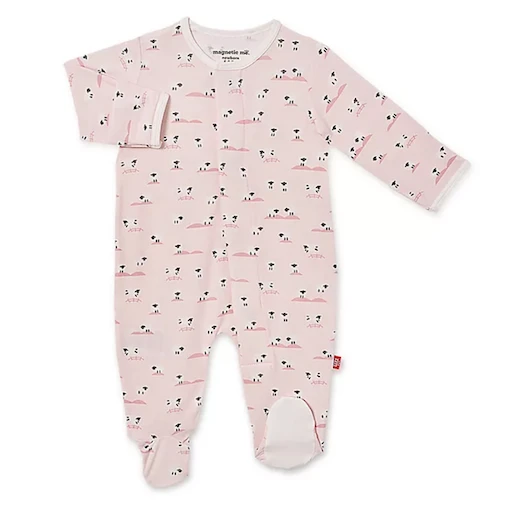 BAA BAA BABY PINK MODAL MAGNETIC FOOTIE 3 BAA BAA BABY PINK MODAL MAGNETIC FOOTIE