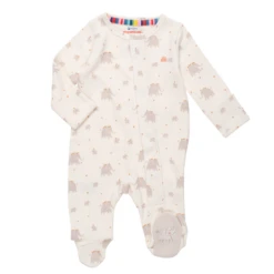 LITTLE PEANUT ORGANIC COTTON MAGNETIC FOOTIE