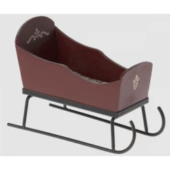 Maileg SLEIGH, MOUSE -RED