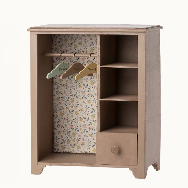 Maileg WARDROBE, LARGE - POWDER 4 Maileg WARDROBE, LARGE - POWDER - Image 2