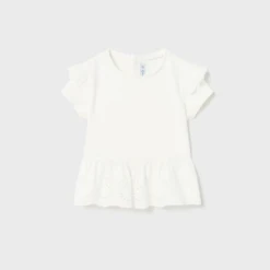EYELET EMBROIDERY T-SHIRT SUSTAINABLE COTTON
