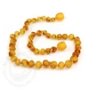 YOUTH AMBER HEALING NECKLACE- BAROQUE UNPOLISHED HONEY 1 YOUTH AMBER HEALING NECKLACE- BAROQUE UNPOLISHED HONEY -Baby Haven Shop momma goose products youth amber healing necklace 2