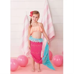 MERMAID TAIL TOWEL 9 MERMAID TAIL TOWEL -Baby Haven Shop mud pie mermaid tail towel 3