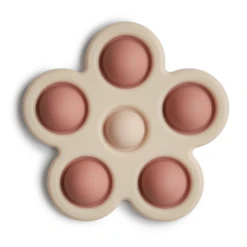 Mushie FLOWER PRESS TOY -Baby Haven Shop mushie flower press toy 1