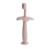 Mushie FLOWER TRAINING TOOTHBRUSH - BLUSH -Baby Haven Shop mushie flower training toothbrush blush