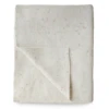 Mushie KNITTED CONFETTI BABY BLANKET - IVORY -Baby Haven Shop mushie knitted confetti baby blanket ivory