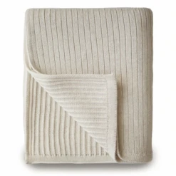 Mushie KNITTED RIBBED BABY BLANKET -Baby Haven Shop mushie knitted ribbed baby blanket 1