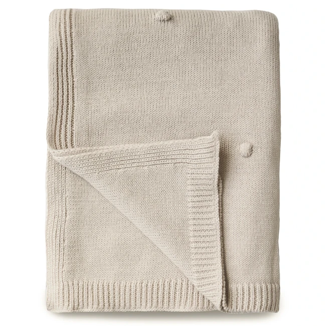 Mushie KNITTED TEXTURED DOTS BABY BLANKET 4 Mushie KNITTED TEXTURED DOTS BABY BLANKET - Image 2