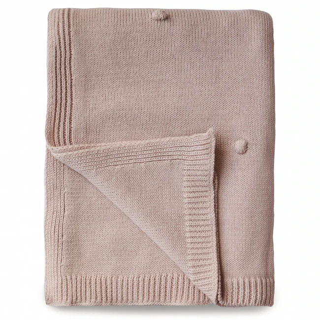 Mushie KNITTED TEXTURED DOTS BABY BLANKET 5 Mushie KNITTED TEXTURED DOTS BABY BLANKET - Image 3